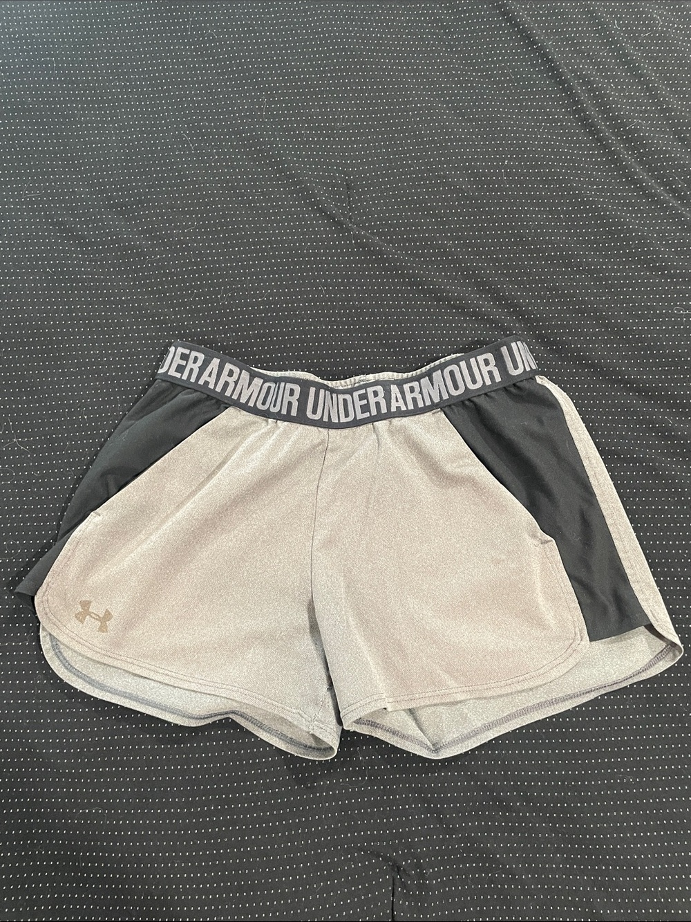 Under Armour Women's Gray & Black Athletic Shorts